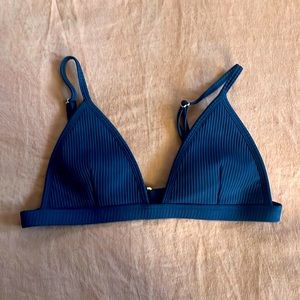 NWOT Montce Black Rib Hunter bikini top